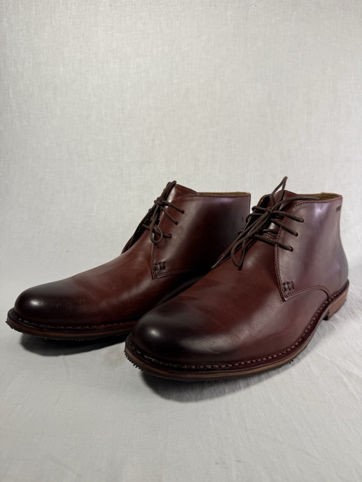 SEBAGO TREMONT SMOOTH BROWN CHELSEA SEMI FORMAL BOOTS MENS 11.5 D UNWORN CC