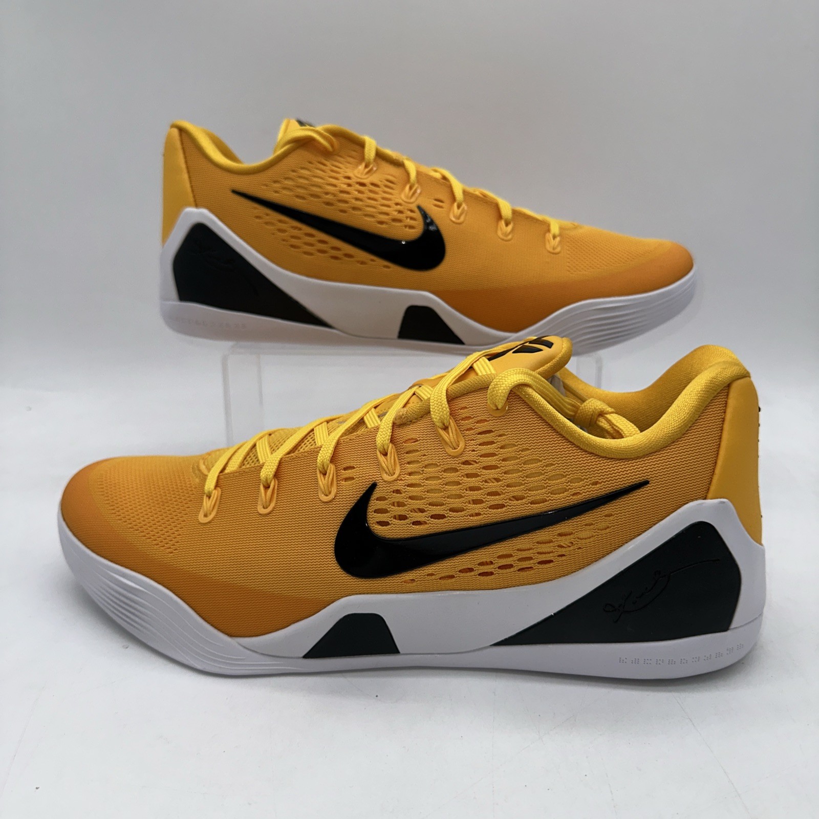 Nike Men’s Size 15 Kobe 9 Elite Low EM TB P (IH5095 701) UNC Gold/White