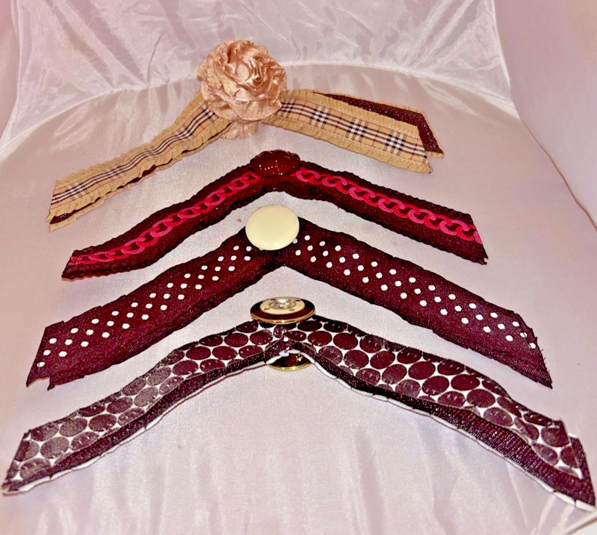 Lot of 4 Lindsay Phillips Interchangeable Switchflop Straps Size Large 9 10