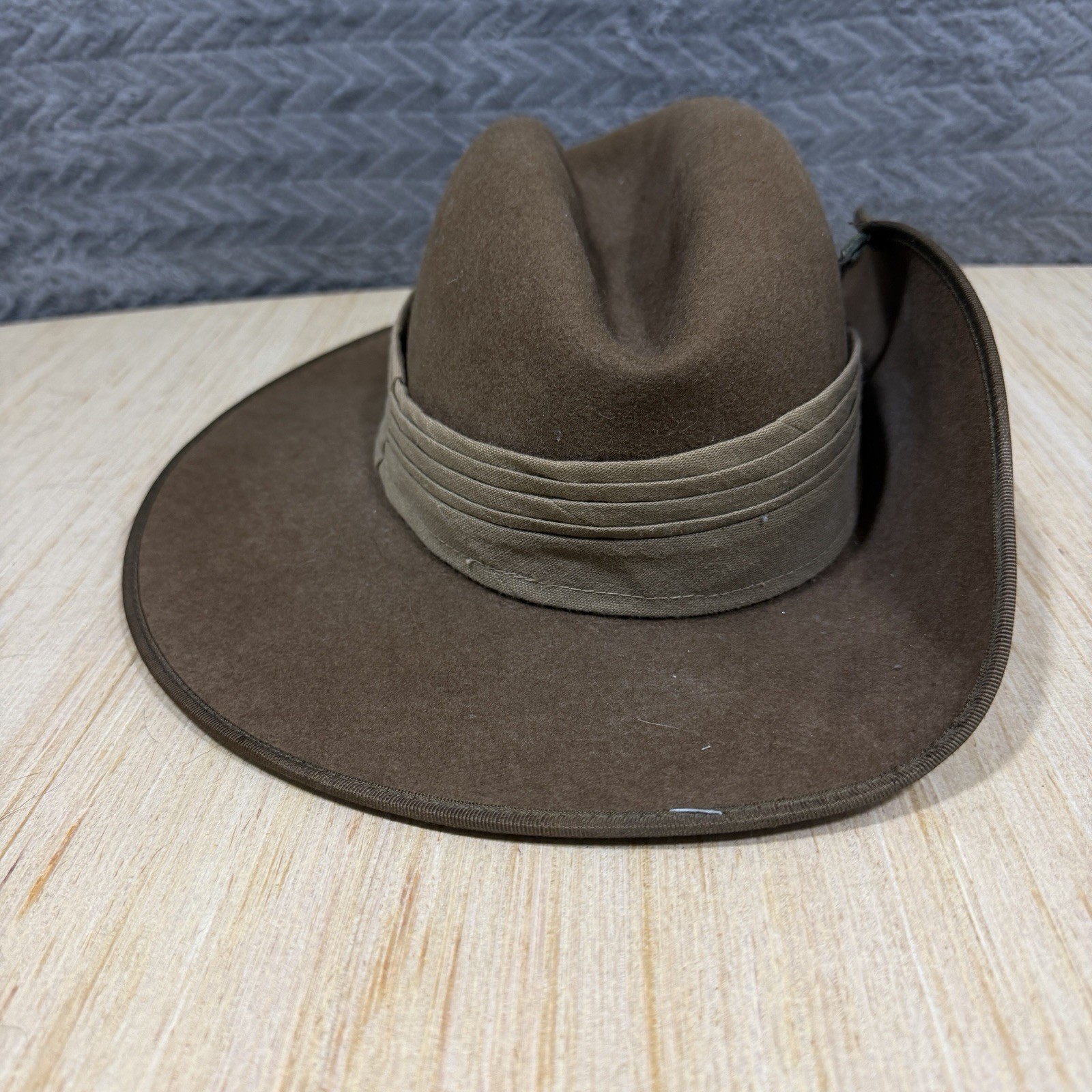 Vtg John Bardley And Sons Wool Military Hat Australia Army Slouch Size 7 1/8