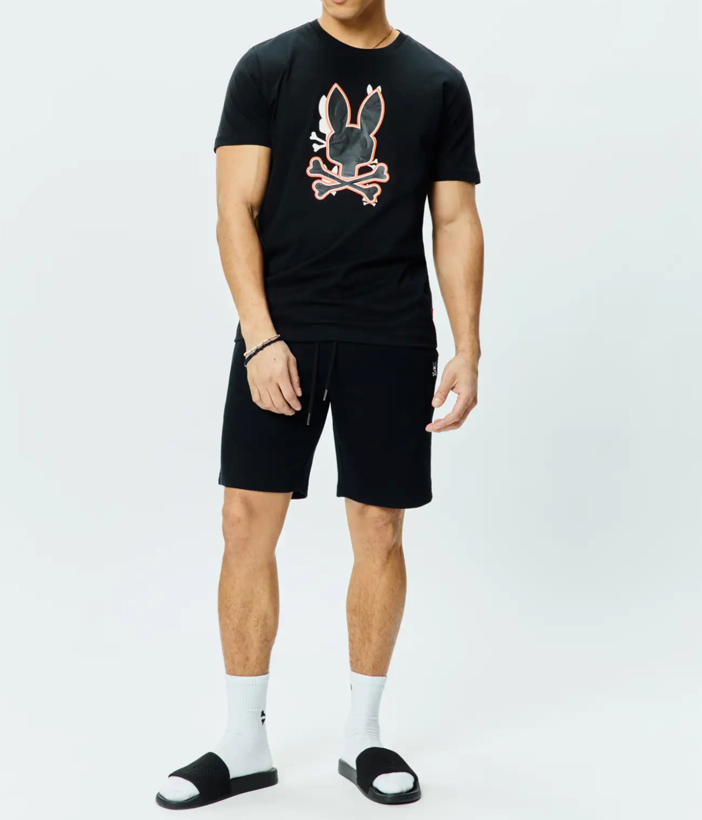 *NEW* Men Psycho Bunny Tanner Graphic Tee WHITE (MT0200285 100) 👍