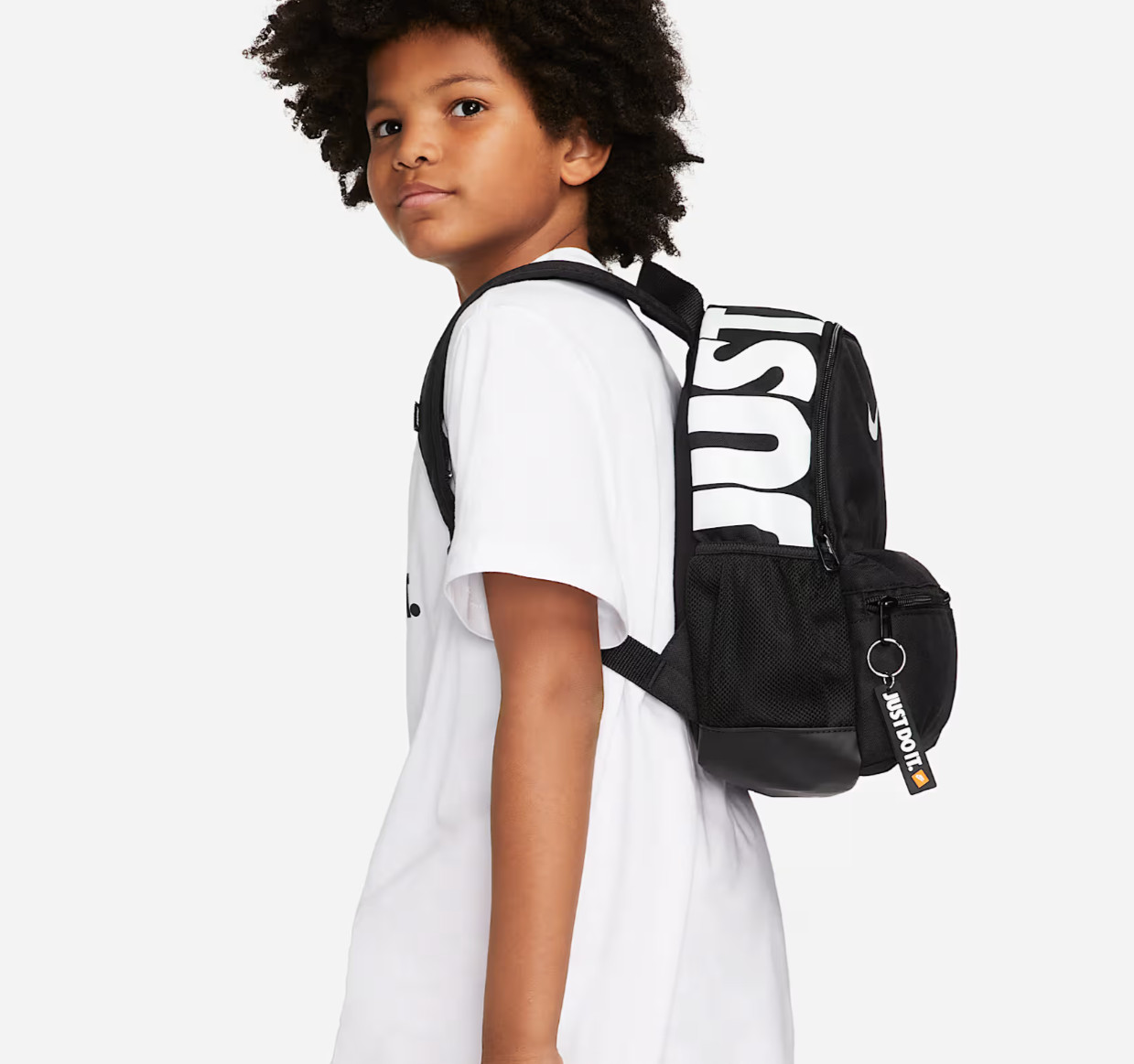 NWT NIKE Just Do It BRASILIA MINI BACKPACK Travel Play School BLACK WHT DR6091