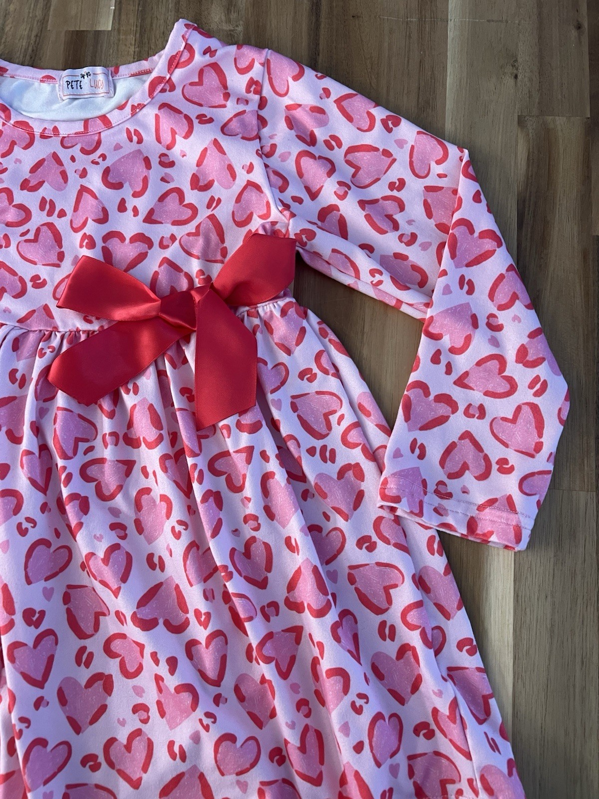Pete And Lucy Valentines Day Dress 6 6x Pink Red