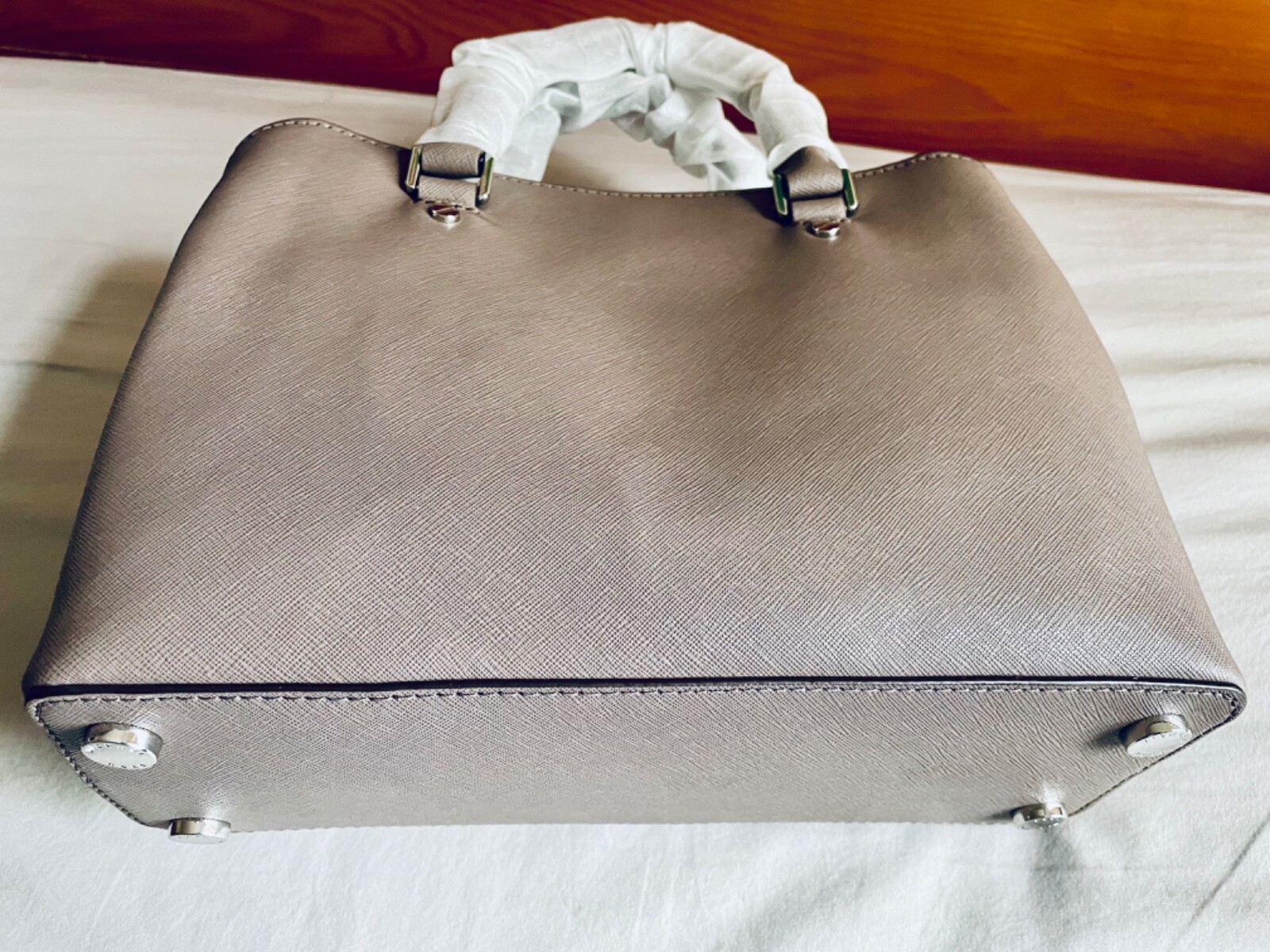 Michael Kors Savannah Medium Saffiano Leather Satchel NWT Cinder