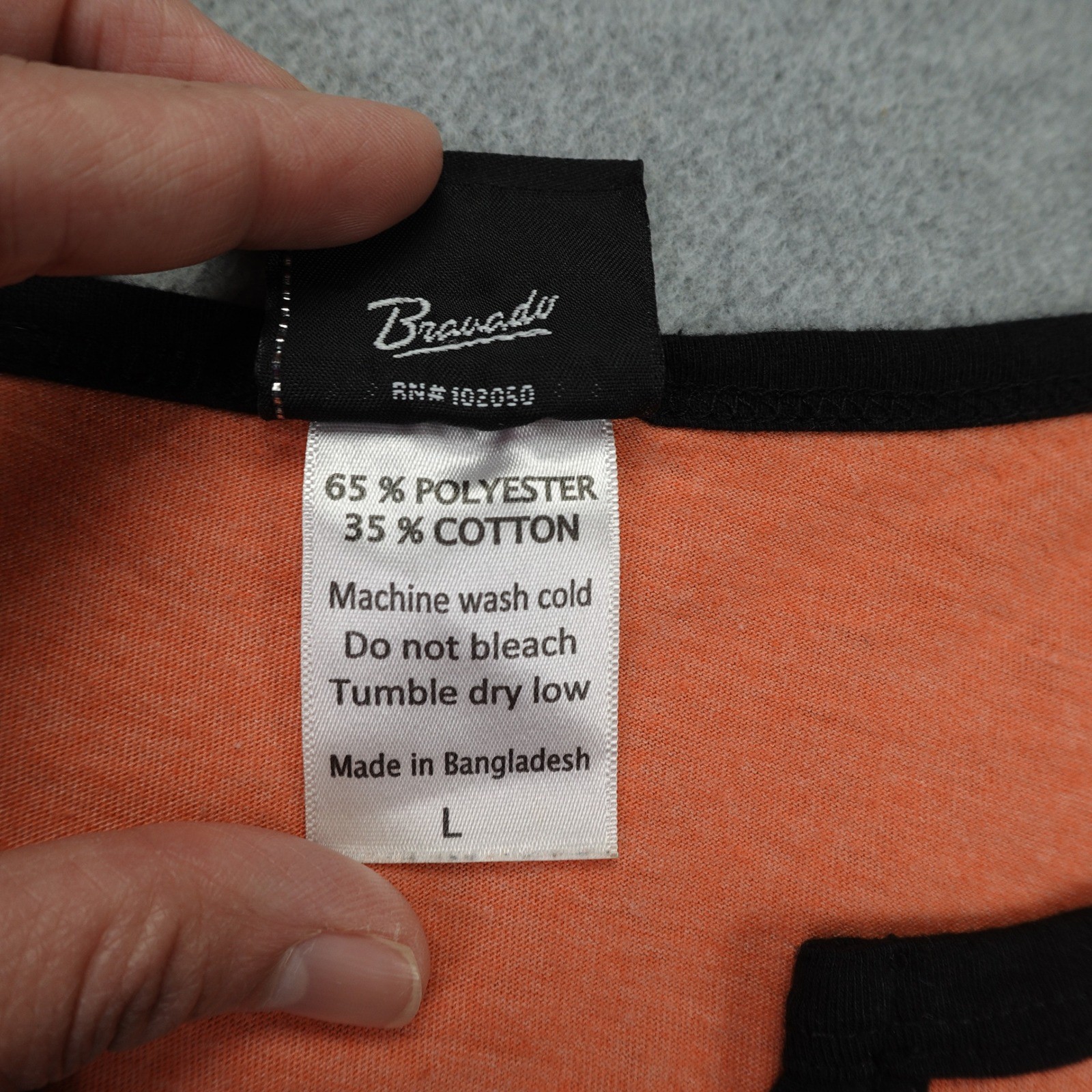 Harley Davidson T Shirt Womens Large Black Orange Biker Estampida Zapopan Mexico
