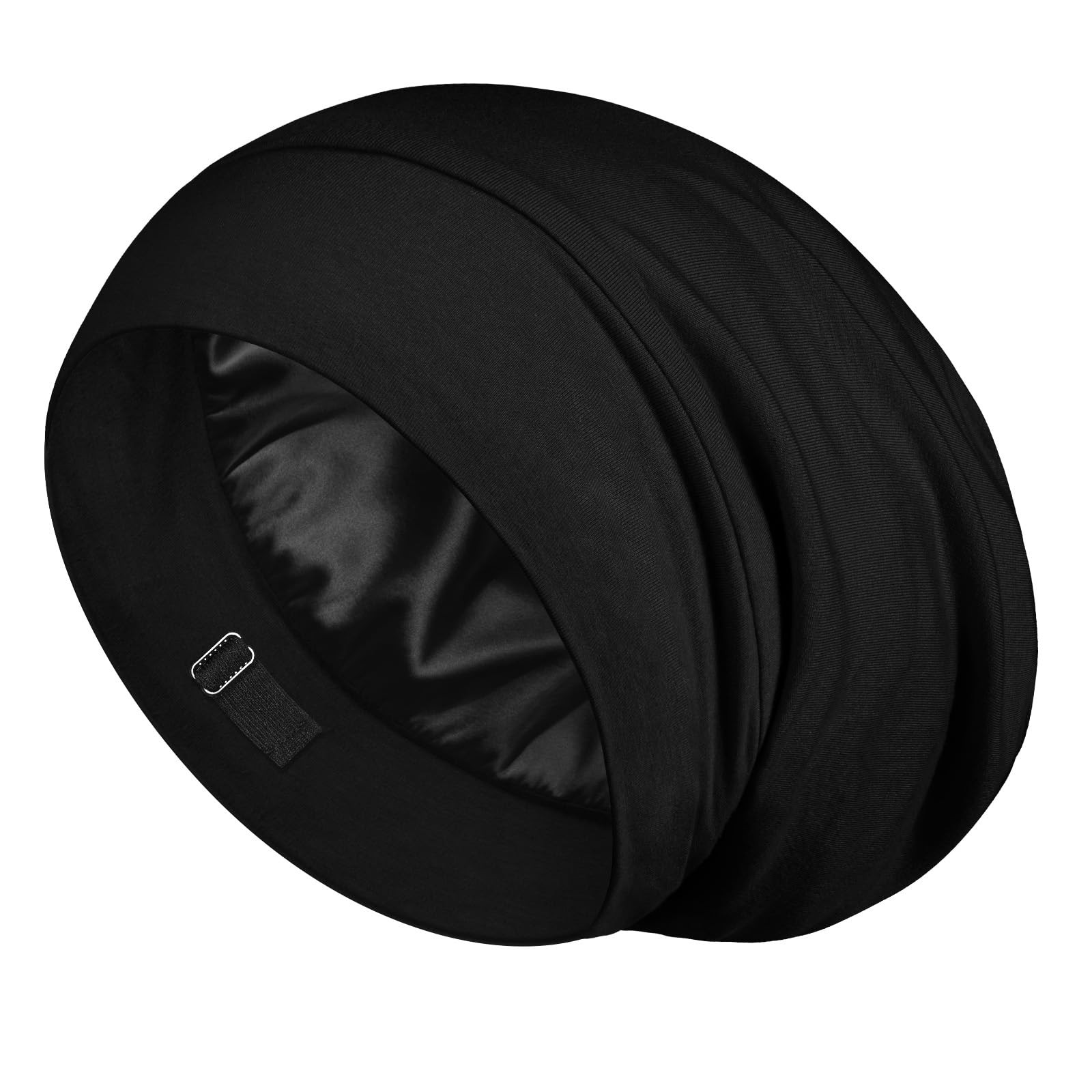 LULUSILK 100% Mulberry Silk Bonnet for Sleeping Women and Men, No More Frizzy…