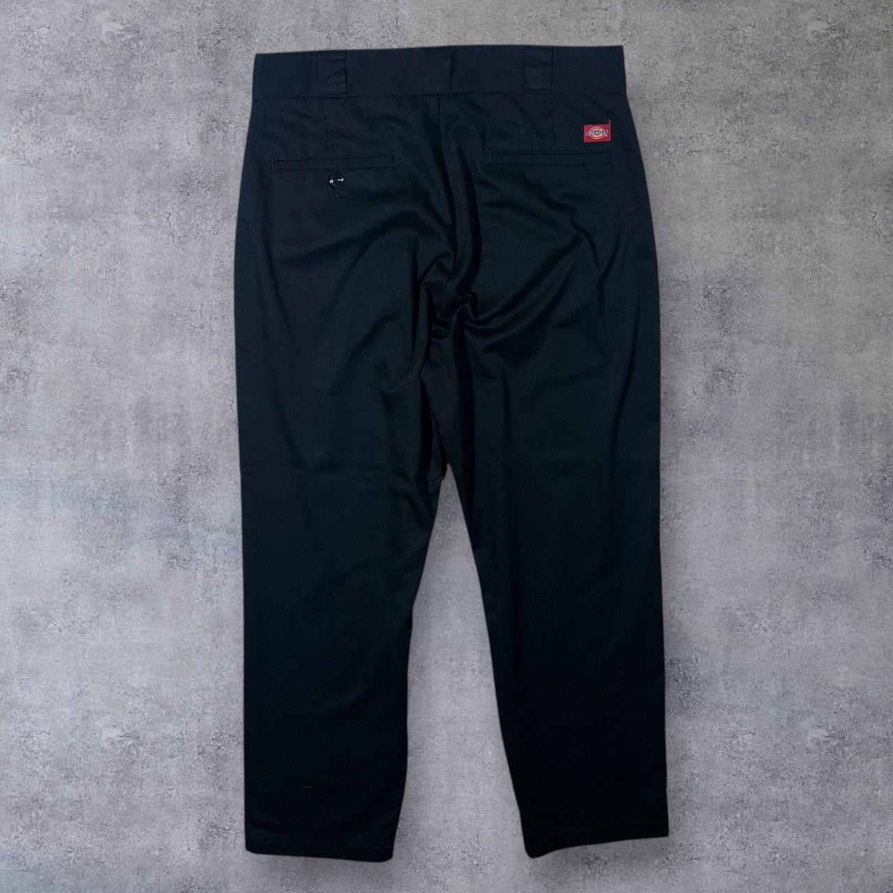 Dickies Black Polyester Cotton Blend Straight Leg Lightweight Trousers Medium
