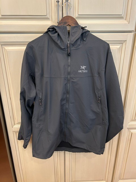 Arc’teryx Gamma LT Hooded Lightweight Soft Shell Men’s XL Grey