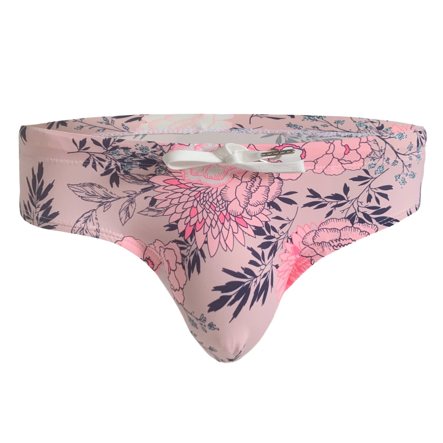 Mens Underwear Briefs Penis Padded Bikini Briefs Low Waist Bath Suit Trunks