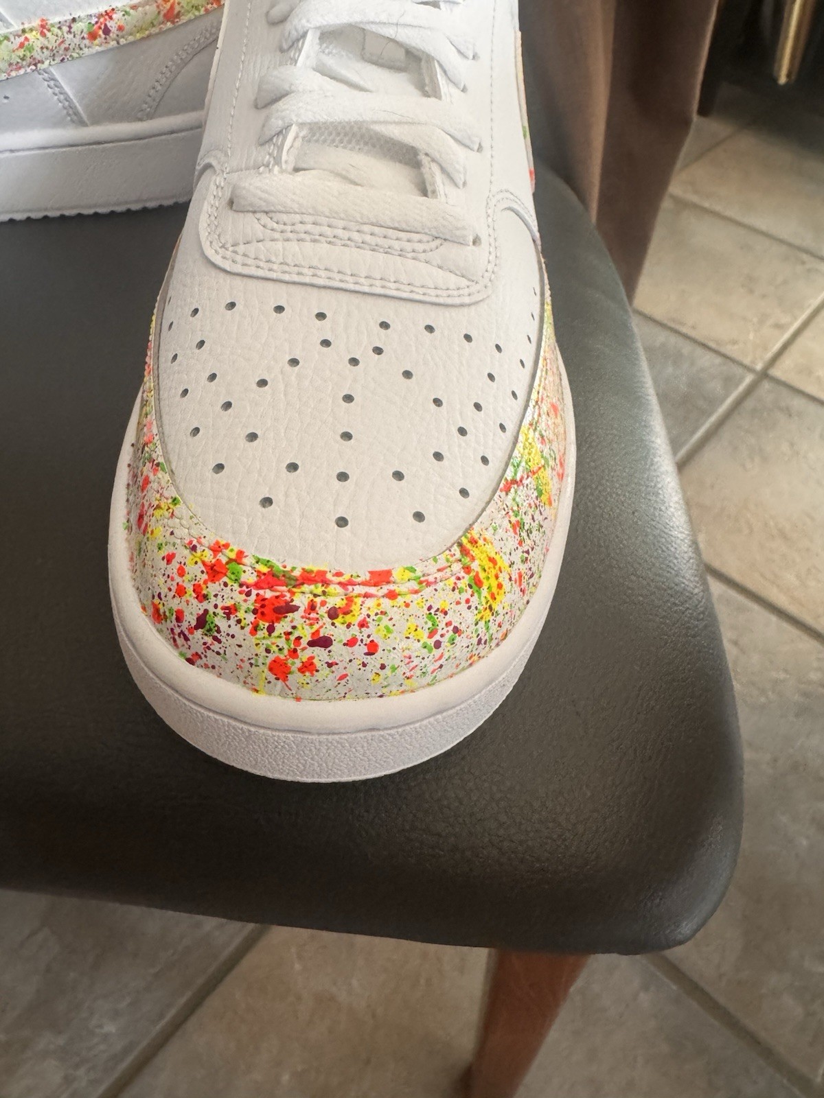 Nike Court Vision Low Men’s Sneakers White/Multi Speckled CD5463-100