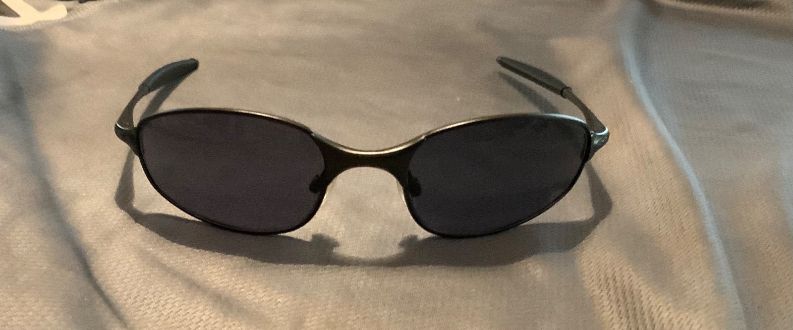 MADE IN USA Vintage Y2K Oakley A Wire 2.0 Spring Hinges Gray Lens Sunglasses