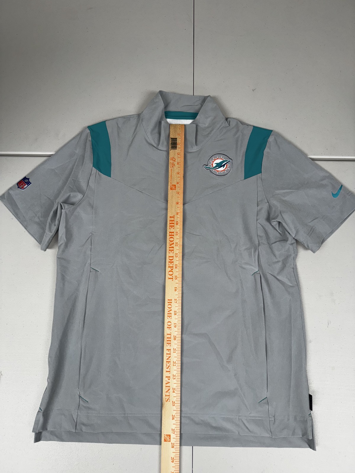 Nike Miami Dolphins 1/4 Zip Coaches Jacket On Field Apparel Pick Size M-4XL
