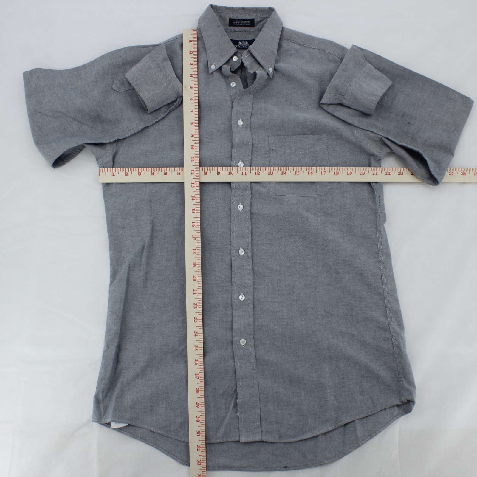Stafford Oxford Shirt – Heather Gray – Classic Fit / Button-Down Size XL