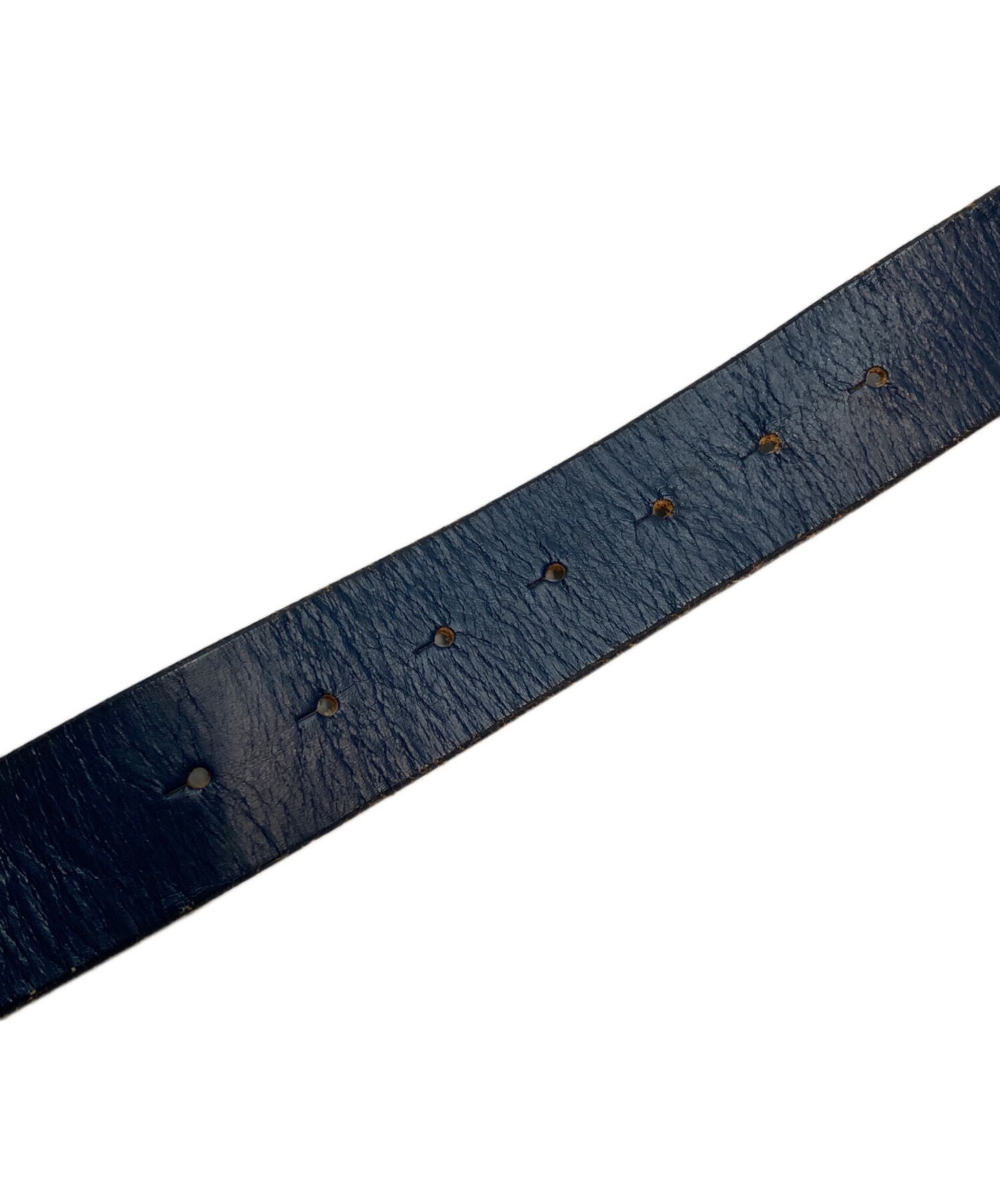 BATHING APE Leather Belt BAPE “BA” 3D Logo Metal Buckle Vintage Rare