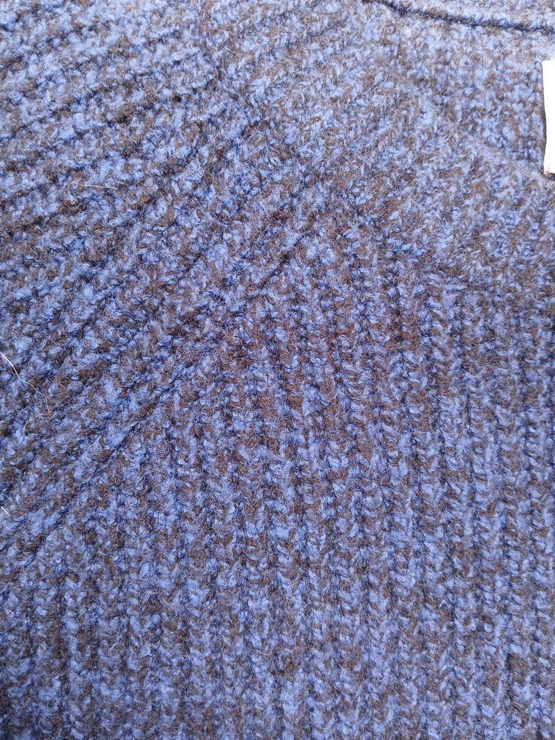 Abercrombie & Fitch Womens XL Tall Blue Marbled Chunky Knit Sweater Soft