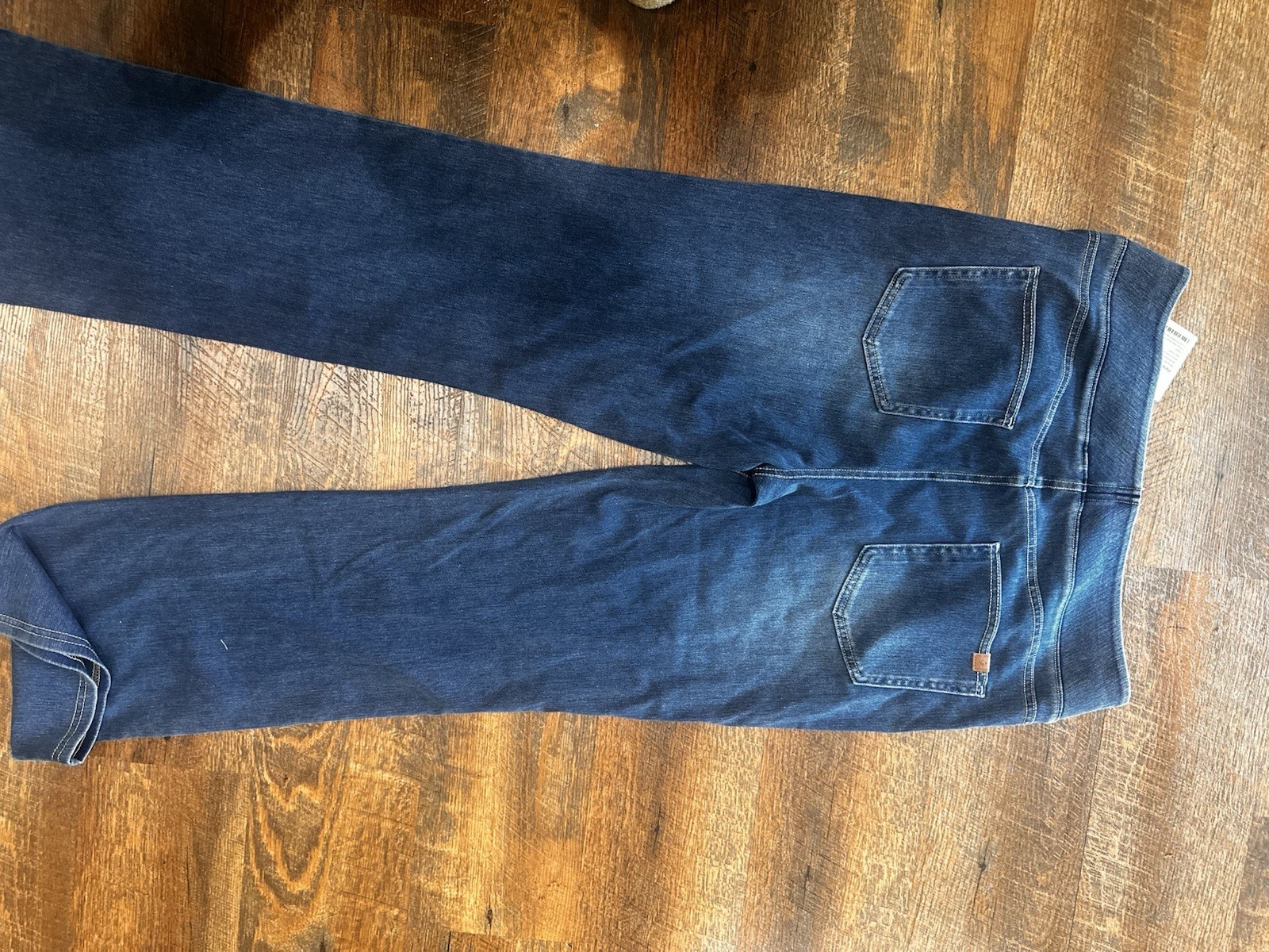 Halara Flex Denim High Rise Skinny Slim Fit Stretch Dark Wash Blue Jeans L