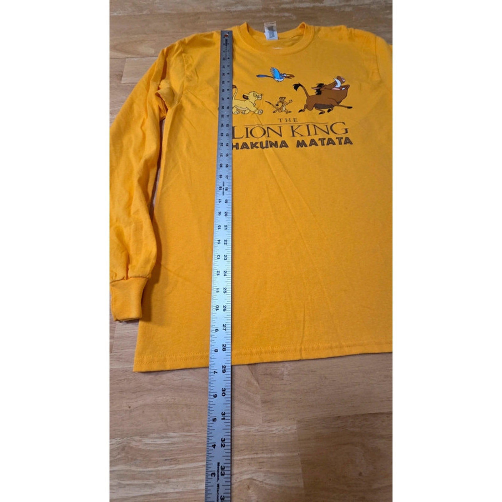 Disney Lion King Hakuna Matata Simba Timon Pumbaa Long Sleeve T-Shirt Medium
