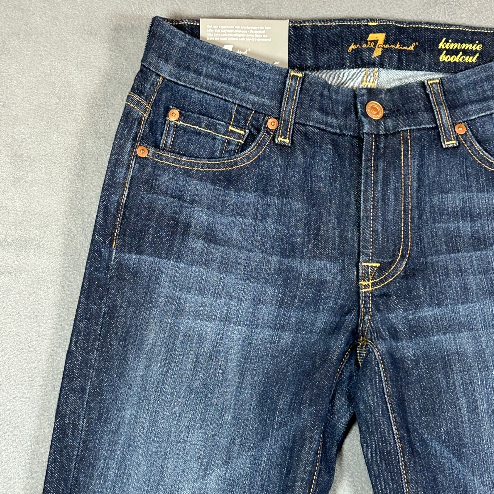 7 For All Mankind Jeans Womens Size 27 Kimmie Bootcut Stretch Denim NWT reg$198