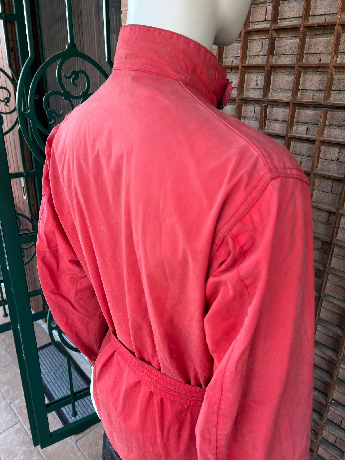 BARBOUR INTERNATIONAL Steve McQueen Collection Limited Waxed Cotton Red L