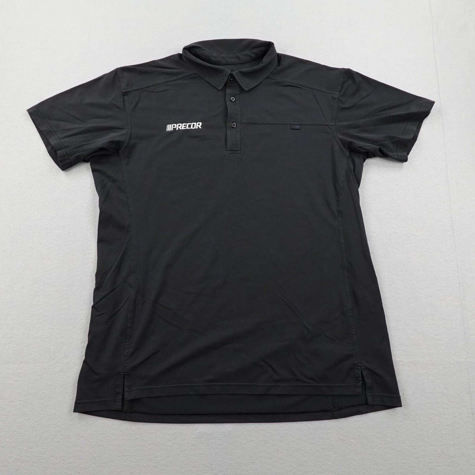 Arcteryx Polo Shirt Mens XL Black Performance Short Sleeve Hiking Outdoors Golf