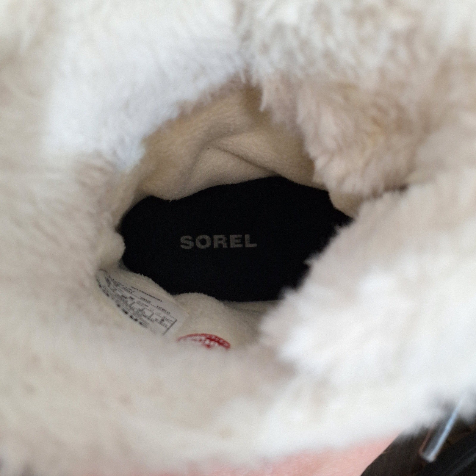 Sorel Tivoli IV Sz 9 Waterproof Winter Boots Tan Black Suede Faux Fur NL3425-373