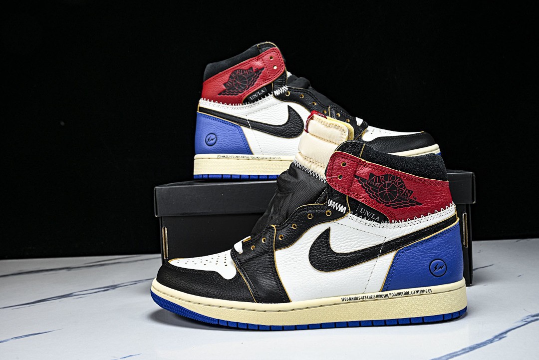 IO7847-002 AJ 1 Retro High OG SP Fragment x Union LA Varsity Red Sport Royal
