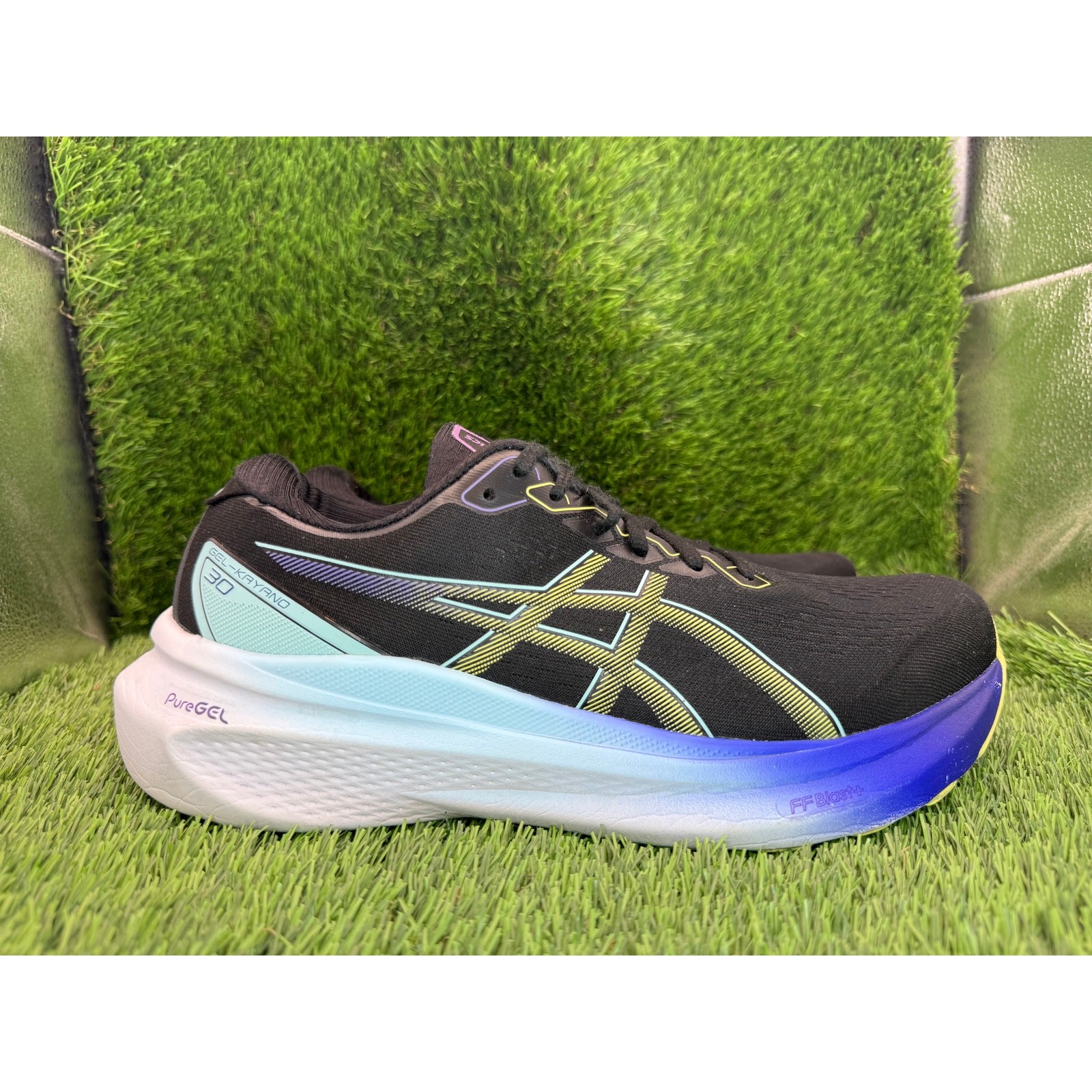 Asics Gel-Kayano 30 1012B357 Athletic Sneaker Womens 10 Black Knit Running Gym