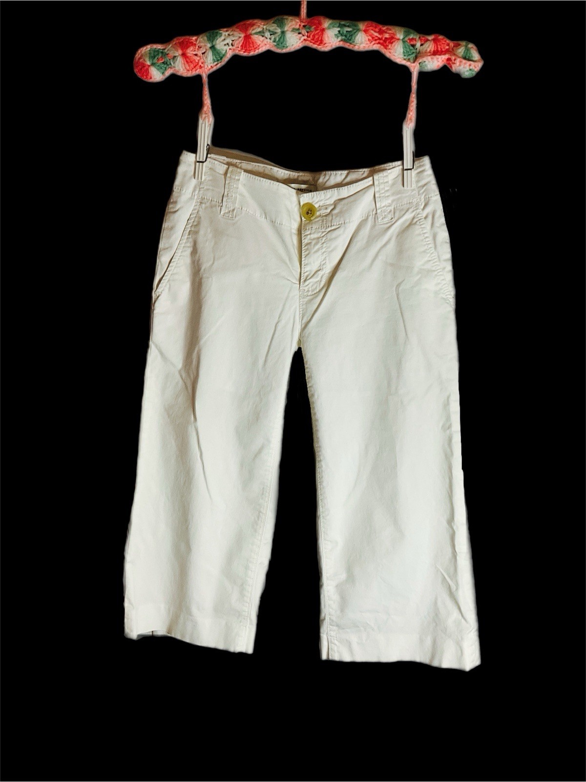 Banana Republic Martin Pants Size 0 Lined Capri Length White, Women