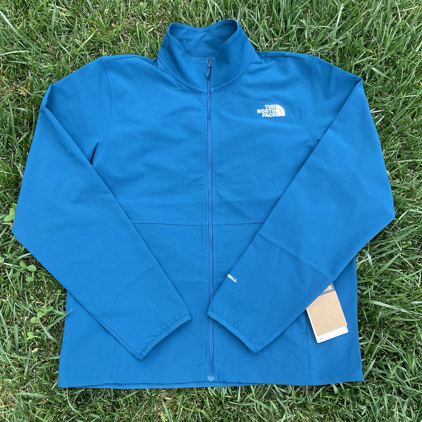The North Face Willow Stretch Jacket Windwall Ripstop Midnight Petrol Blue Sz L