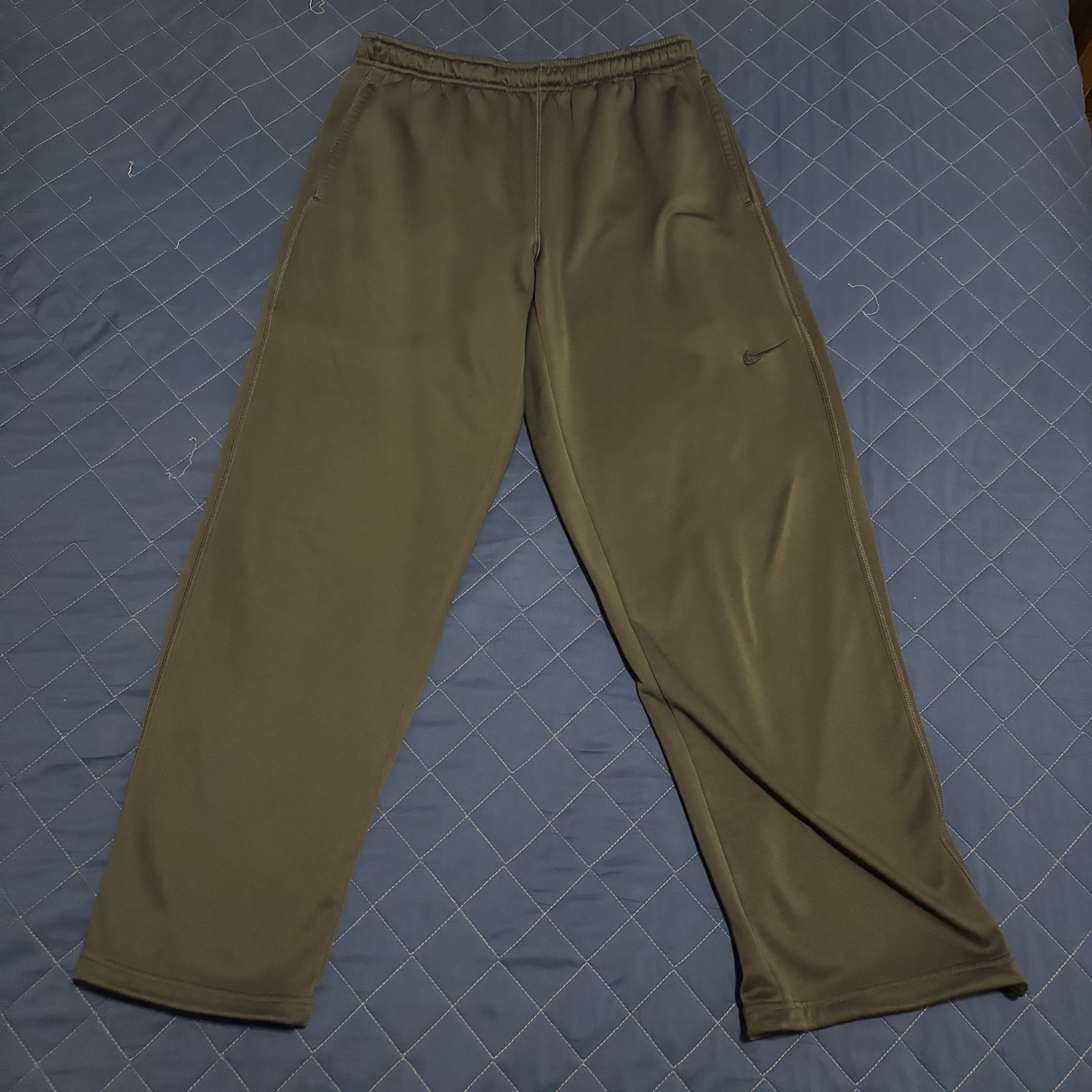Nike Men’s Therma-Fit Baggy Fitness Pants – Size Large Sz L Drawstring Elastic
