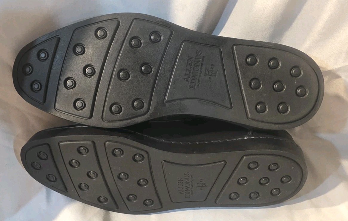 Allen Edmonds Randolph Leather Slip-on Shoes Black Men Size 7D Preowned