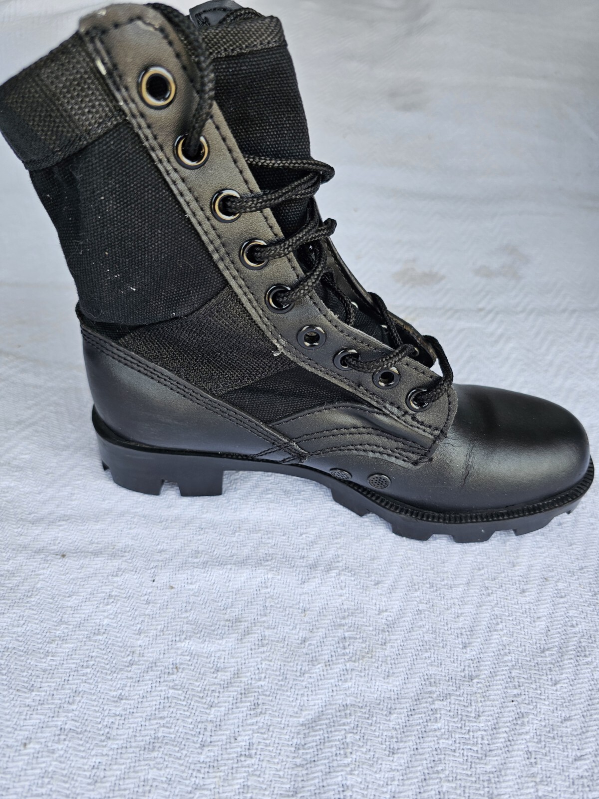 Black GI Style Jungle Boot With Panama Sole And Steel Toe 5781 Rothco Size 5R