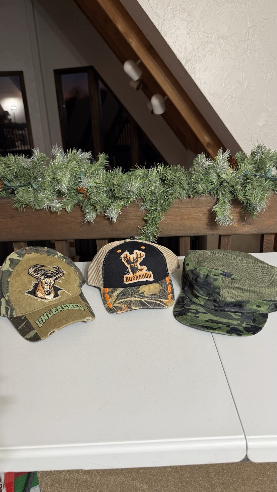 Lot Of 3 Camo Hats, New W/Tags, One Size Fits All. All 3 Different Styles