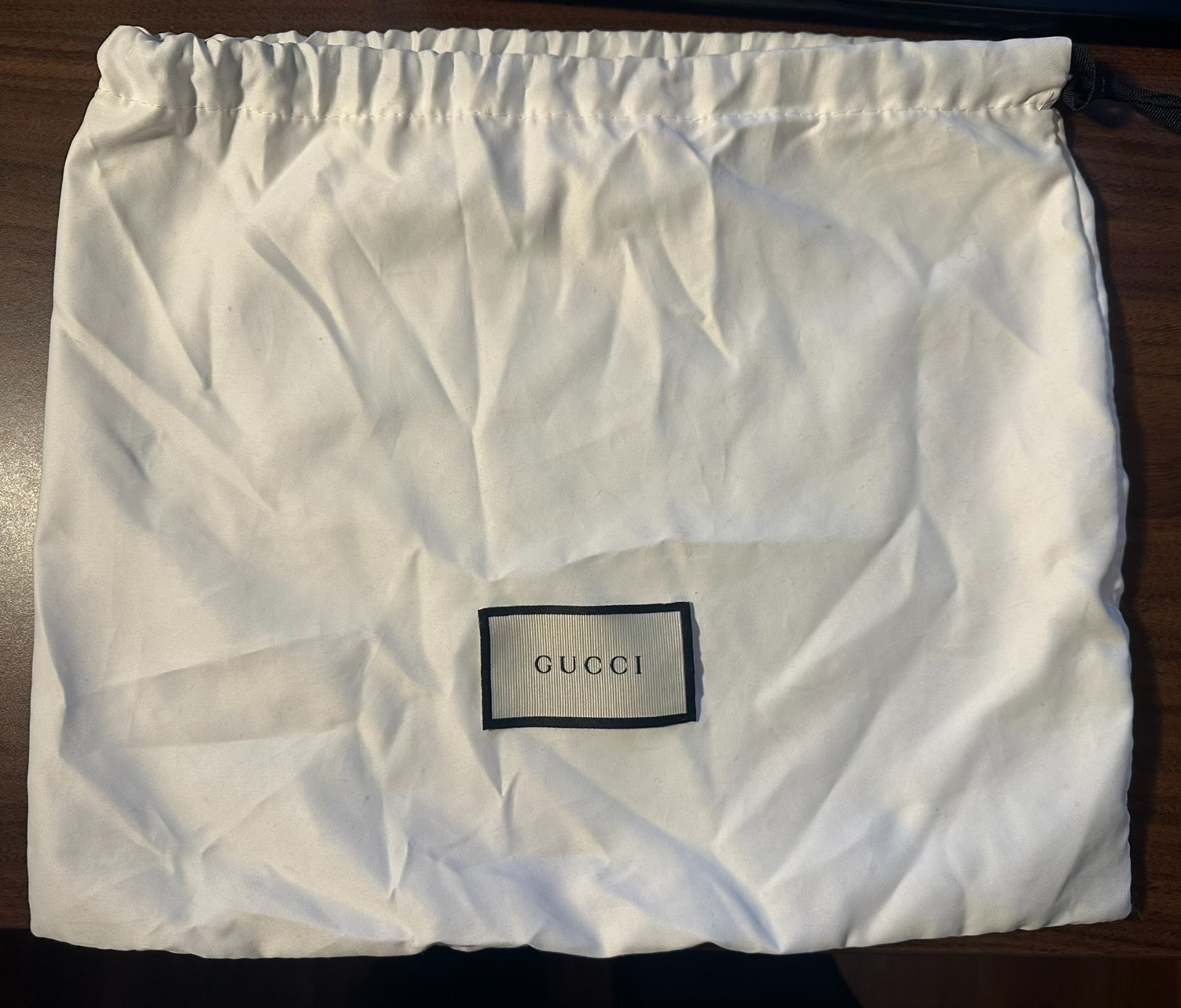 GUCCI GG Marmont Small Shoulder Bag Black & White Chevron Leather w/Dust Bag