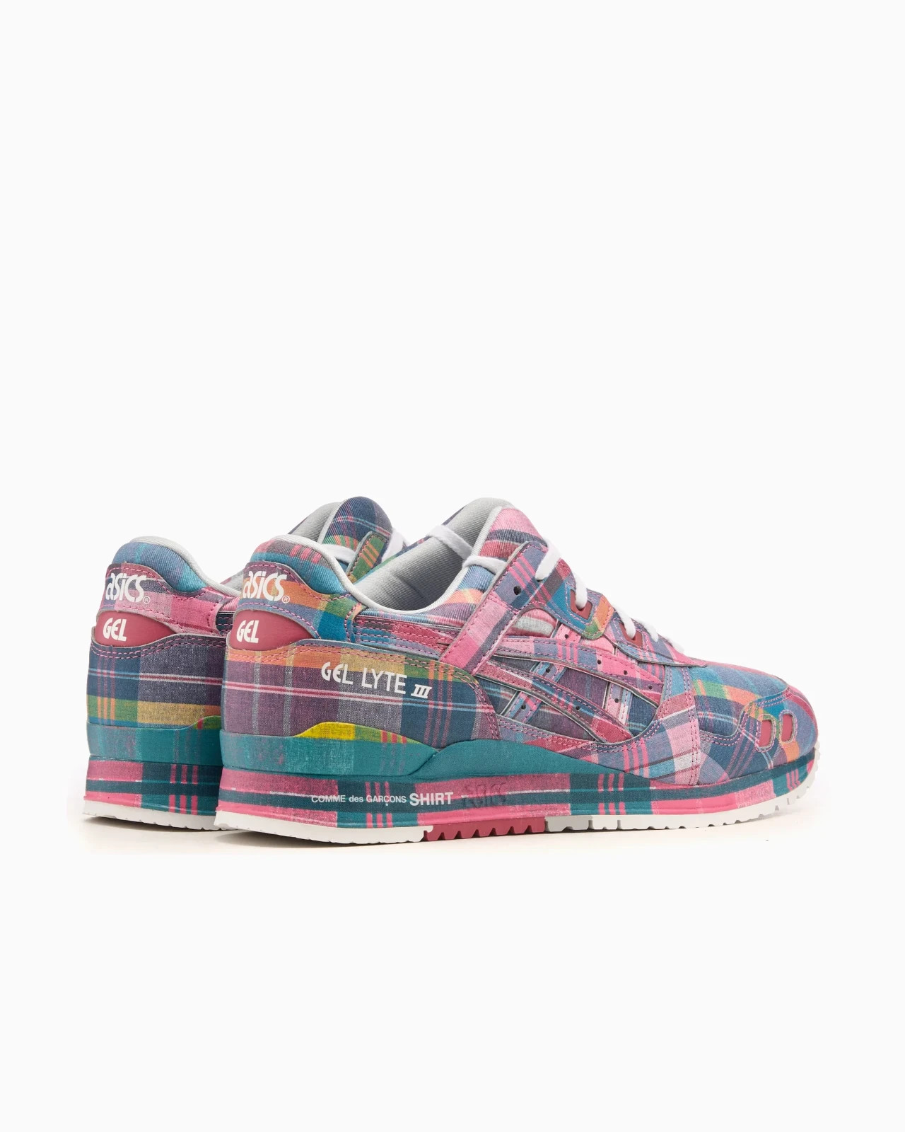ASICS Gel Lyte III 3 07 Remastered Comme des Garçons Pink Plaid 1203A824-700 CDG