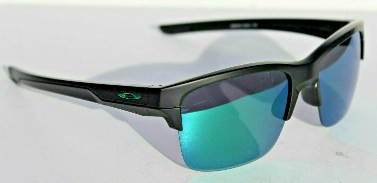 OAKLEY Thinlink Sunglasses Matte Black/Jade Green Iridium OO9316-09 NEW