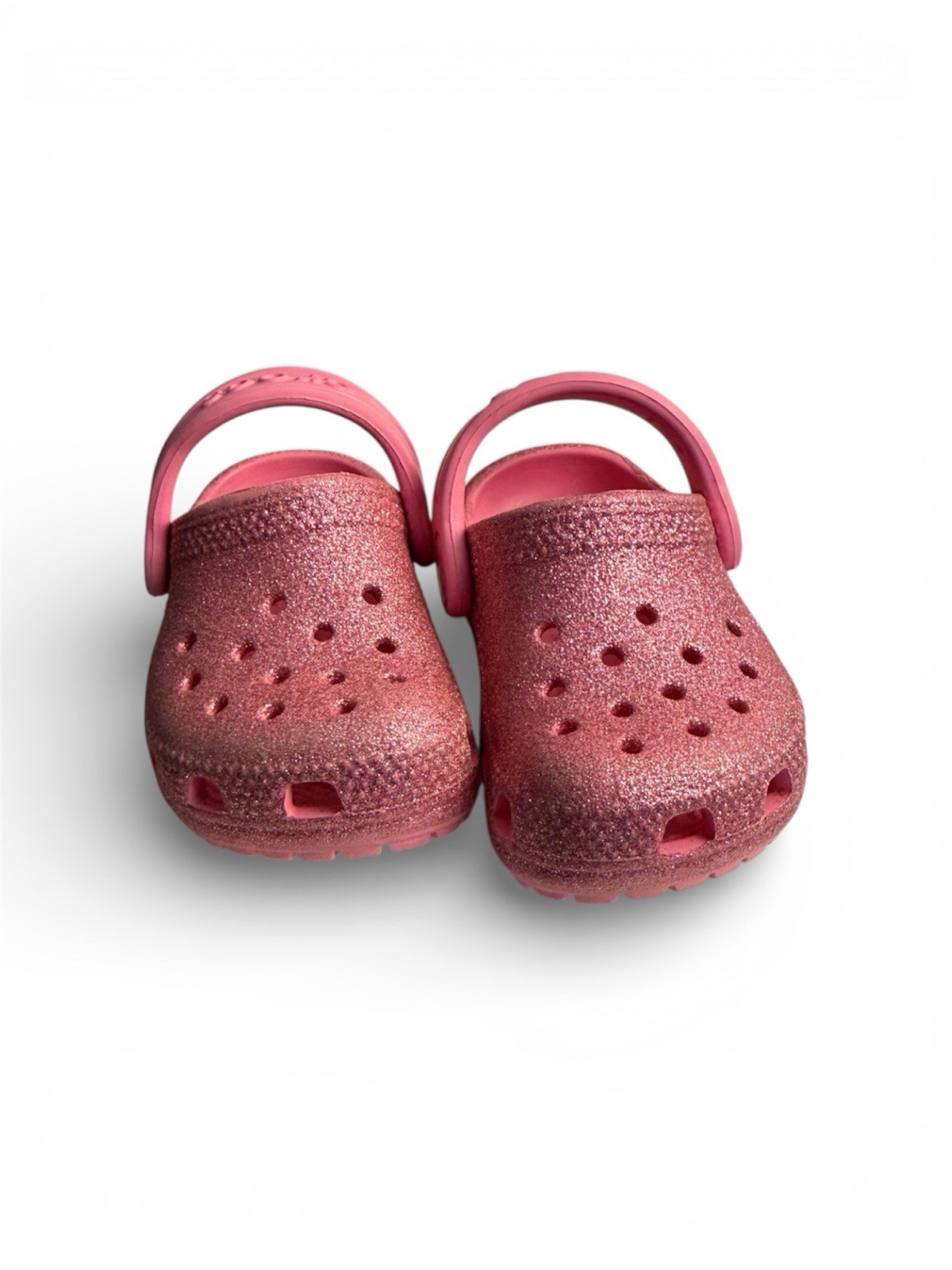 Crocs Pink Lemonade Glitter Classic Clogs C4 perfect for any season