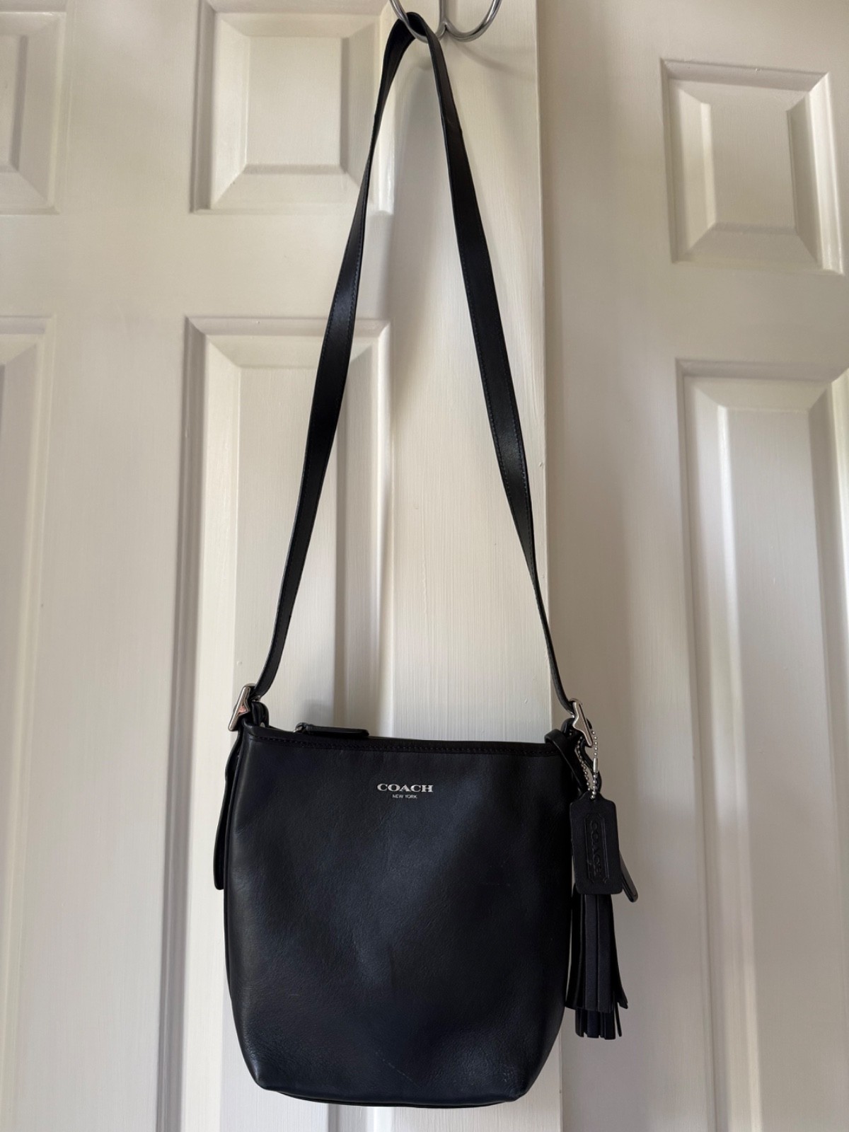 Coach Bleecker Bucket Bag Black Crossbody