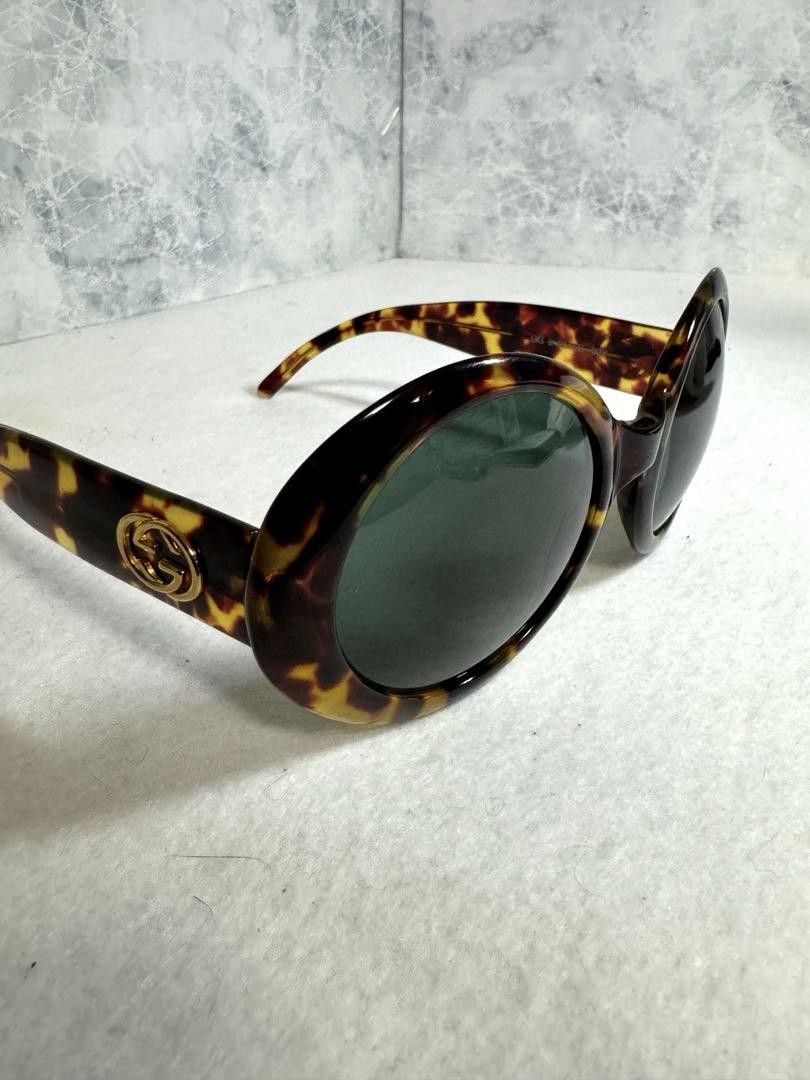 GUCCI Interlocking G Sunglasses Tortoiseshell Brown GG2401/N/S 00C 55□24 145