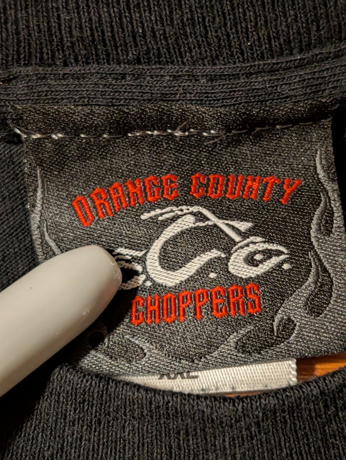 Vintage Y2K Orange County Choppers Sword Flames Motorcycle XX-Large T-Shirt