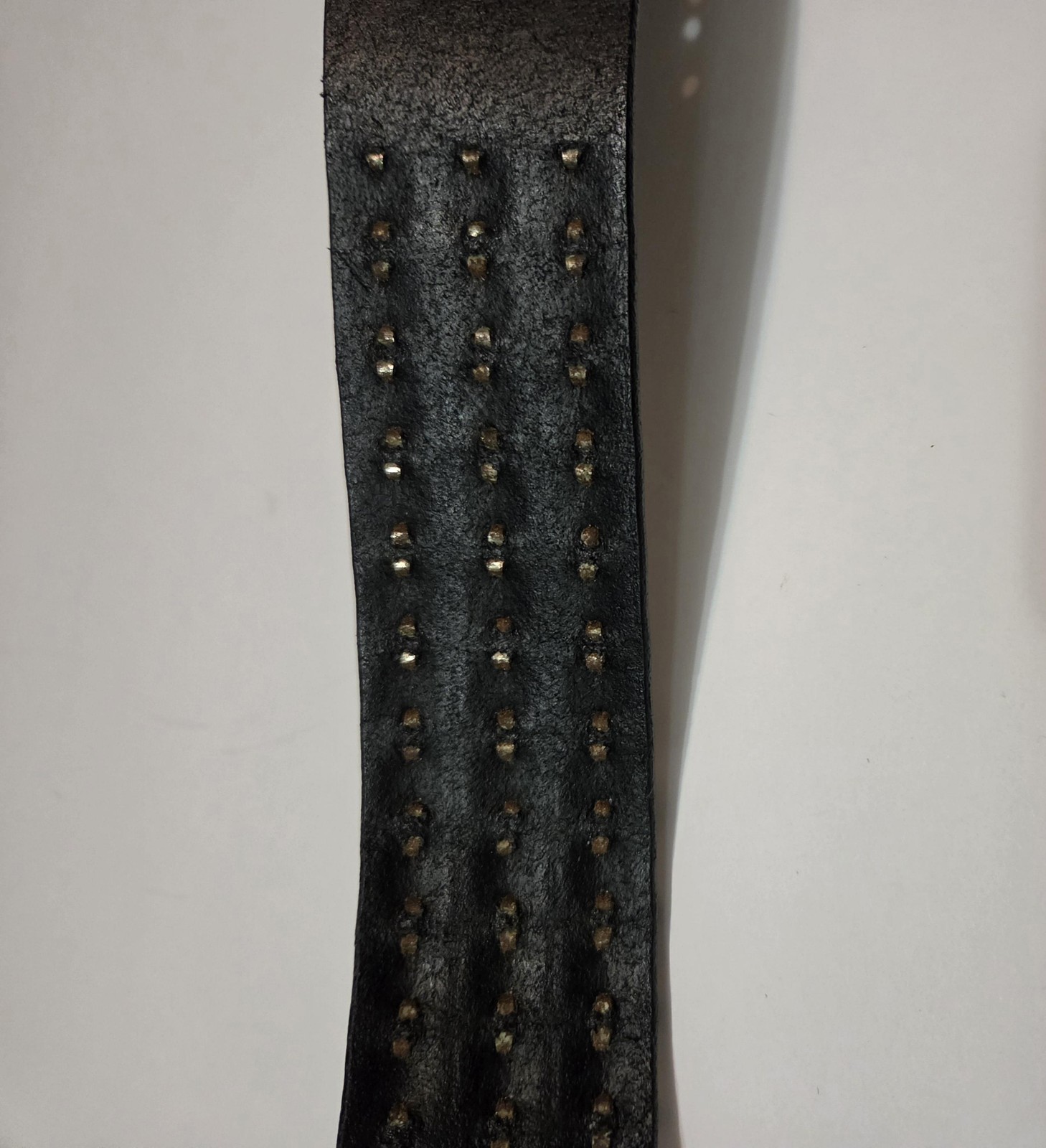 Funk Plus Belt Mens Small Black Leather Silver Studded Pyramid Punk Rock