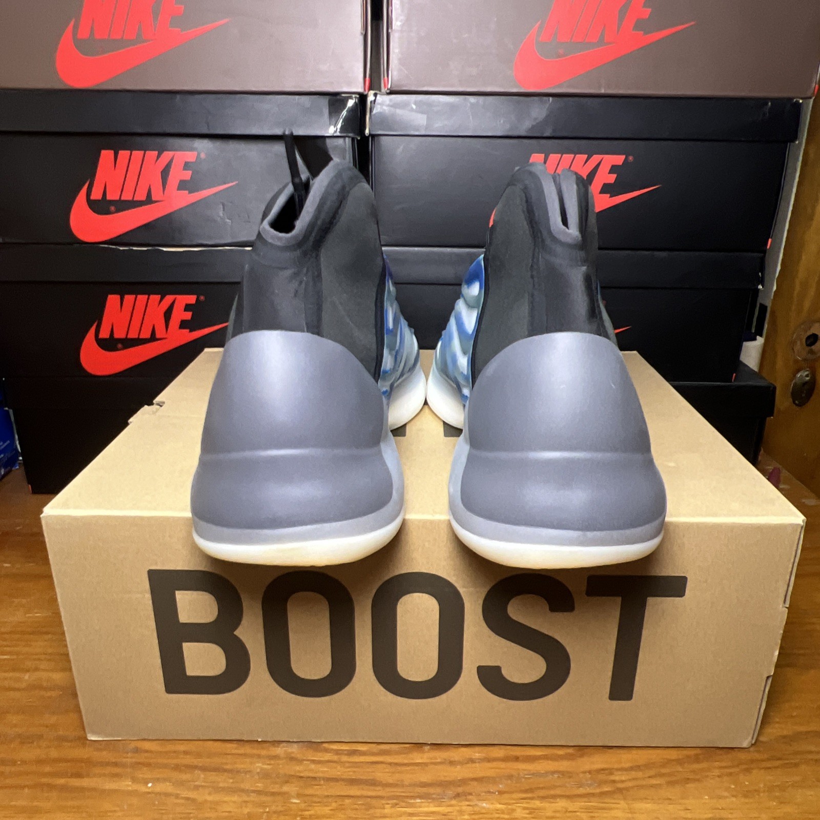 Adidas – US 14 Men’s Frozen Blue/Off White/Black Boost – Yeezy QNTM – GZ8872 NIB