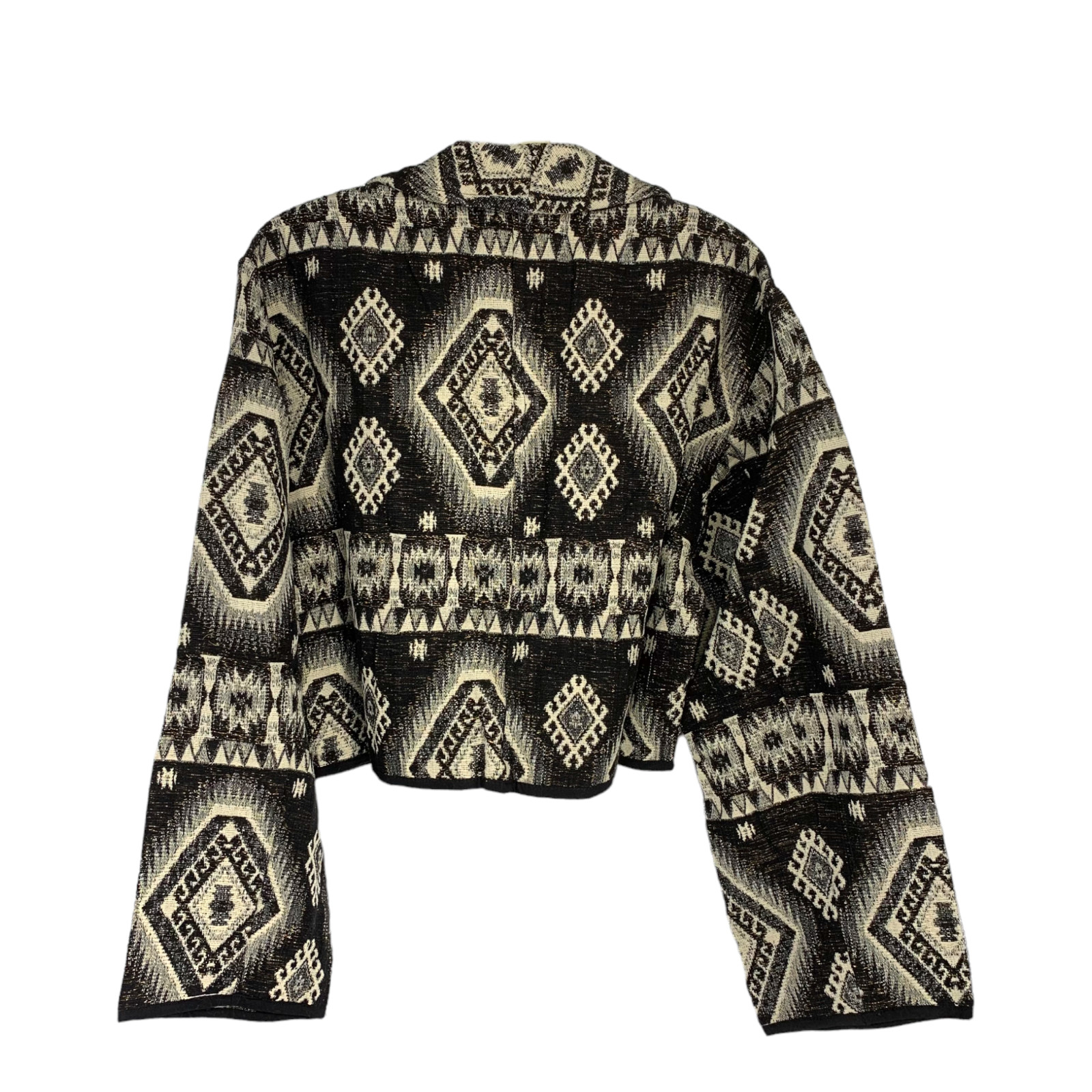 NEW Vintage Flashback Southwestern Tribal Cropped Blanket Kilim Jacket Sz M NWT