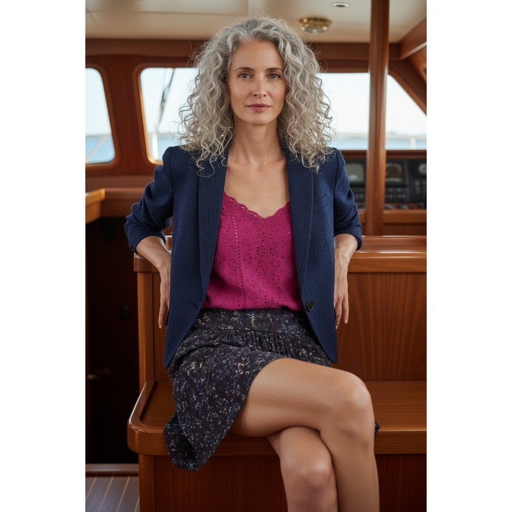 Lafayette 148 New York Navy Blazer 4 Quiet Luxury Old Money Classic