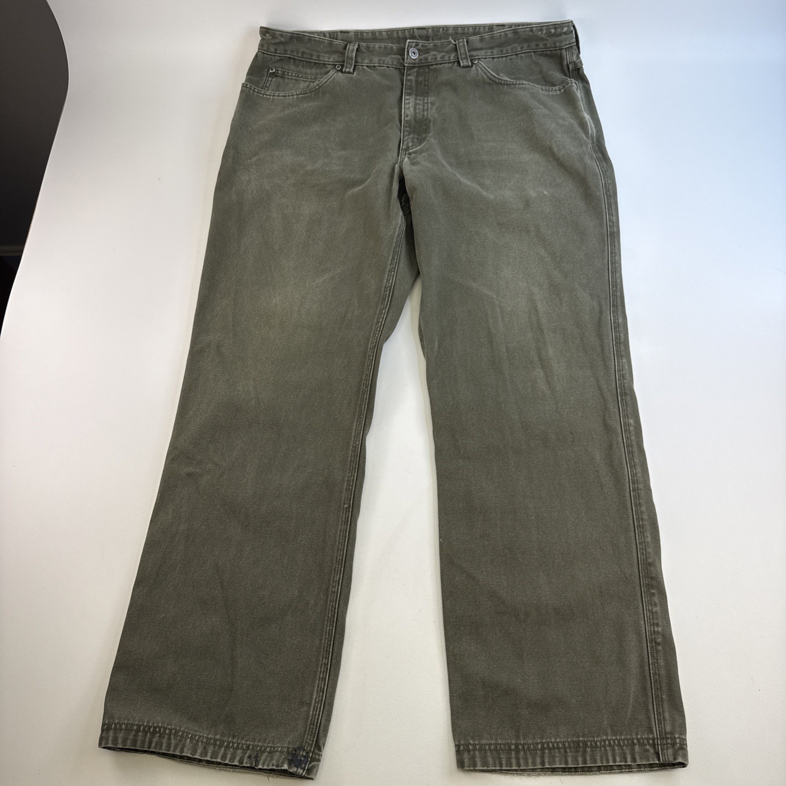 Duluth Trading Co Fire Hose standard Fit Work Pants Green 42×36