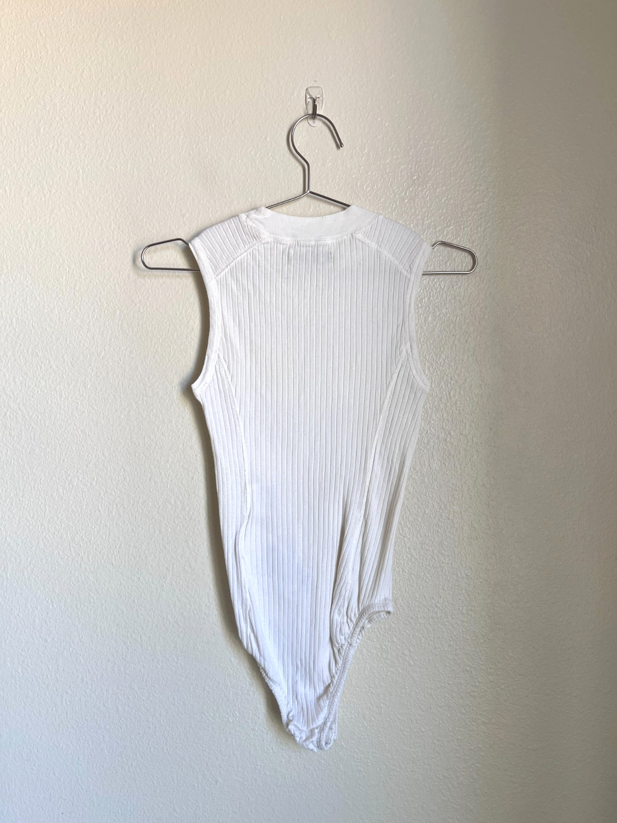 Levi’s Made & Crafted Rib Cotton/Cashmere Bodysuit in White Size 0
