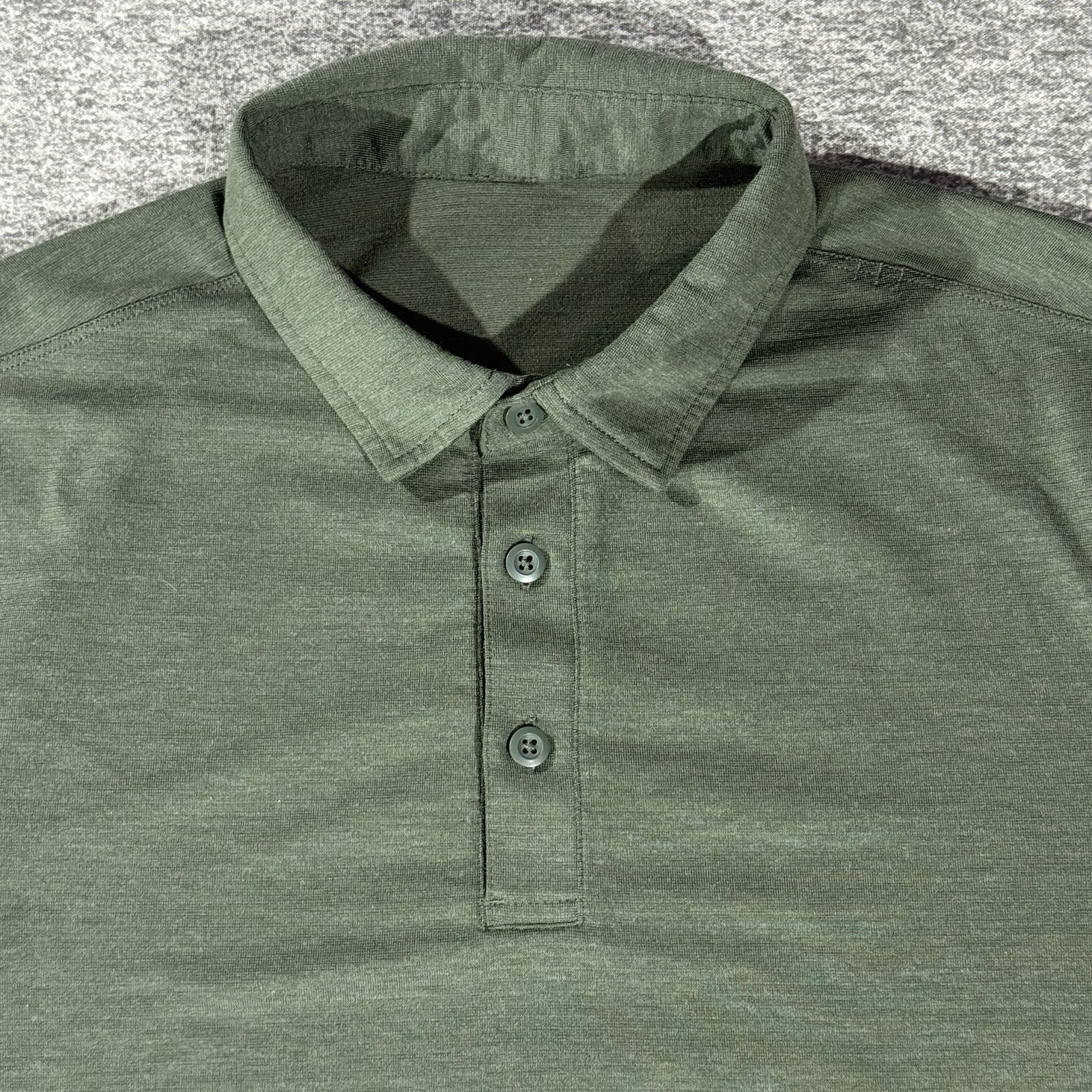 Lululemon Polo Shirt Mens Small S Willow Green Golf Performance Evolution Polo