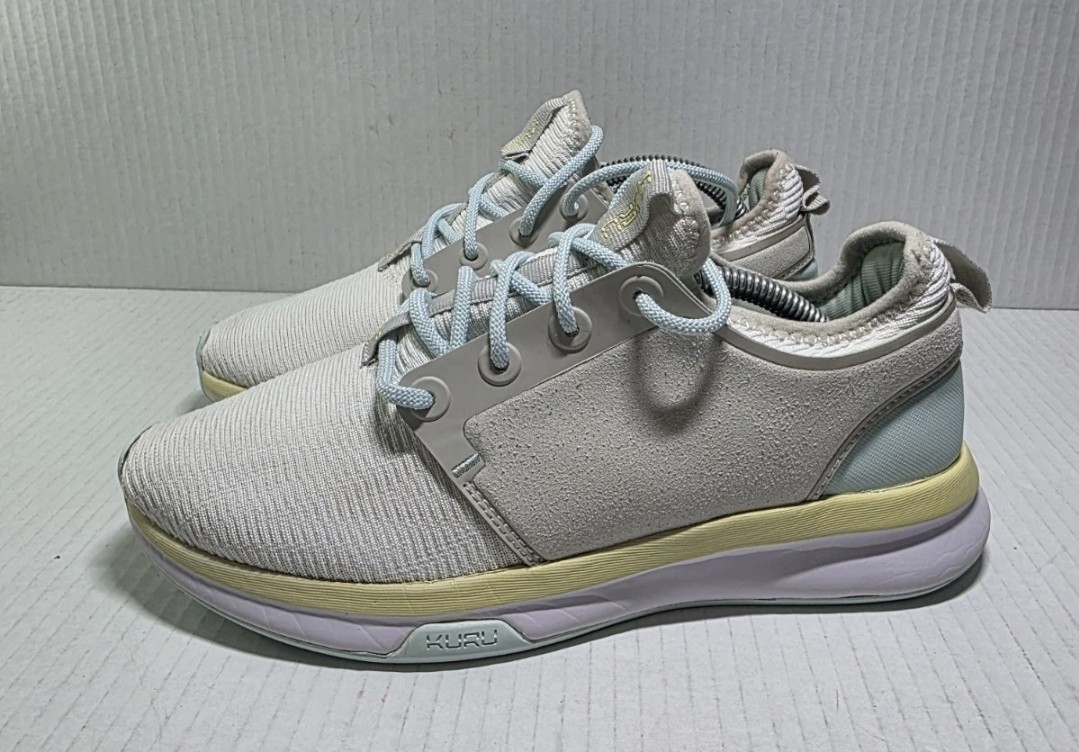 Kuru Atom Cloud Running Shoes – Bright White/Ice Blue – Women’s Size 7.5 Medium