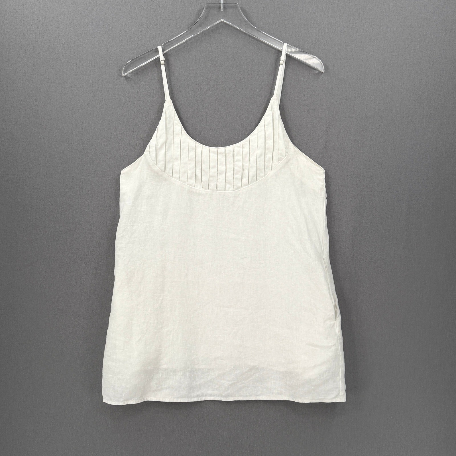 RESET by Jane Linen Mini Dress Womens Medium White Casual Travel Beach Pool