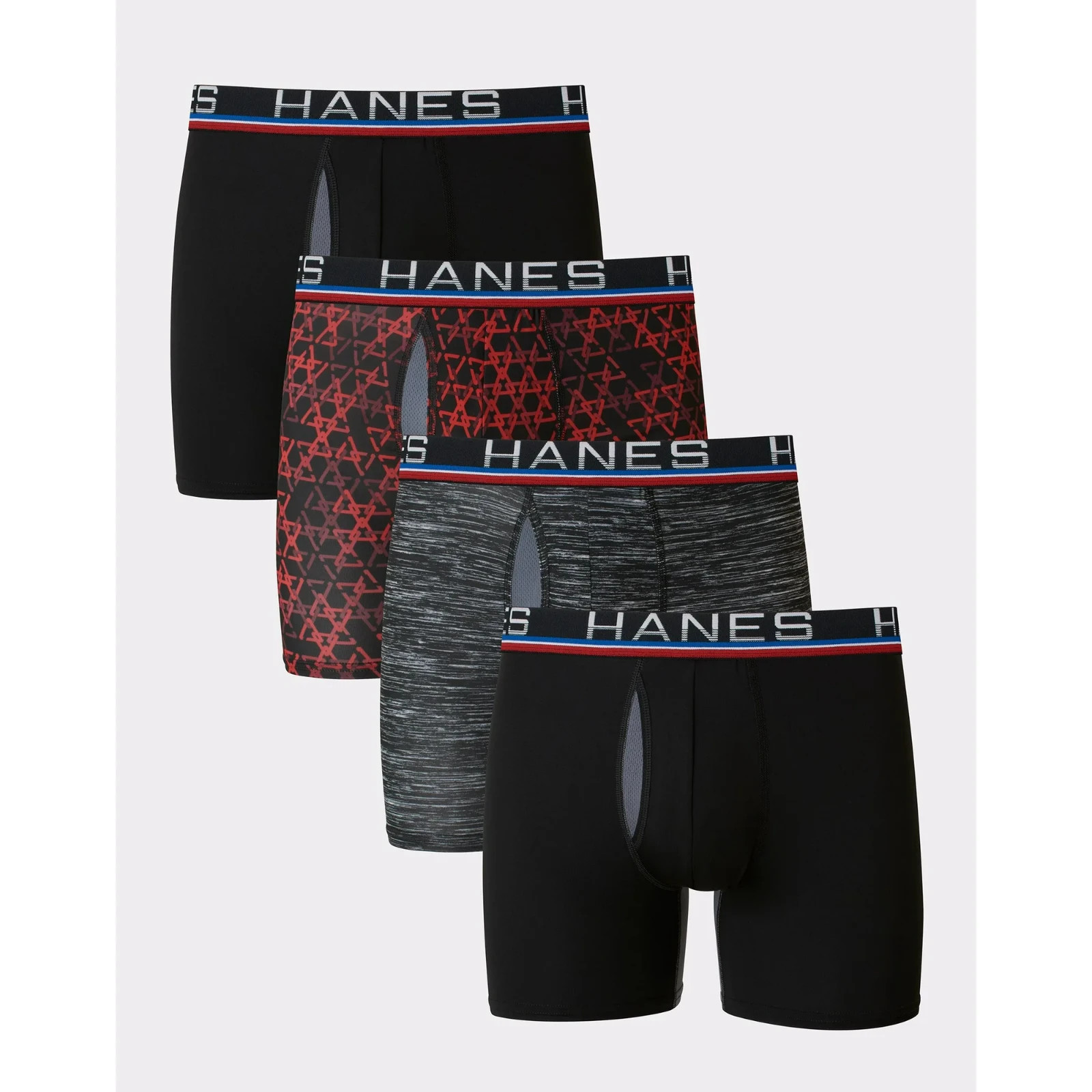 Hanes® X-Temp® Men’s 4-Pack Boxer Briefs “Total Support Pouch & SPORT & COOL”